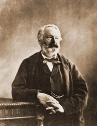 Porträtt av Victor Hugo, poet och författare 1802-1855 (foto)