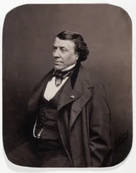Porträtt av den franske kirurgen Philippe Ricord (1800-1889)