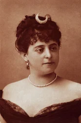 Sibyl Sanderson (1865-1903), amerikansk sopran, fotografi av Felix Nadar (1820-1910)