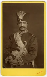 Celebre fotografi av Shahen av Iran
