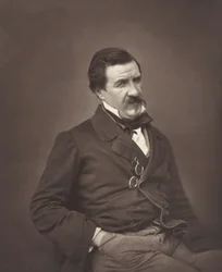 Champfleury född Jules François Felix Fleury-Husson, fransk kritiker och romanförfattare, 1821-1889, ca 1855