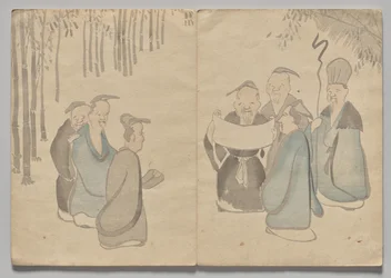 Scen från The Kōrin Picture Book (volym 2)