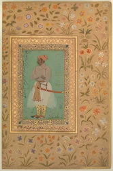 Porträtt av Maharaja Bhim Kanwar