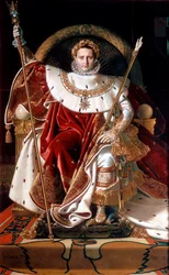 ”Napoleon på sin kejserliga tron”, 1804