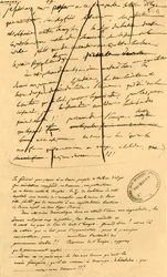 Grovt utkast till text för införande i Le Moniteur Universel, 16 april 1801, 1921.
