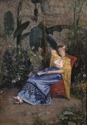 Siesta i trädgården