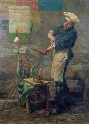 Råttförsäljare under belägringen av Paris, 1870