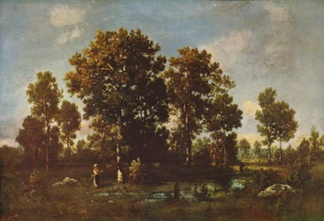 Soliga dagar i skogen, c1850, c1915