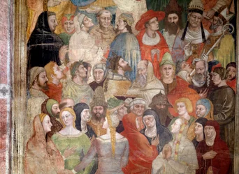 De utvalda (från Dantes gudomliga komedi) - Fresco