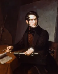 Porträtt av Felice Schiavoni, av Natale Schiavoni (1777-1858)