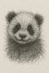 Den fluffiga pandabebisen