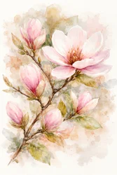 Rosa magnoliablommor