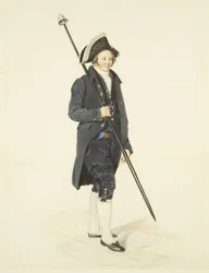 Bristol Bellman, ca 1830 (penna och akvarell på papper)