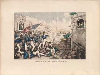 Slaget vid Monterey / Amerikanerna som tvingar sig till huvudtorget, 23 september 1846
