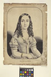 Caroline (handfärgad litografi)