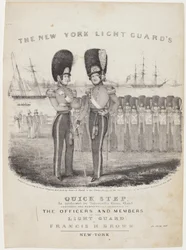 New York Light Guards snabba steg: som utfört av Dodworths brassband. Komponerad och respektfullt tillägnad officerarna och medlemmarna av ljusgardet; av Francis H. Brown