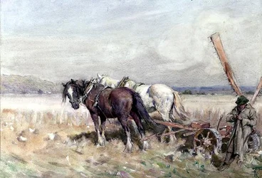 Skörd (akvarell på papper)