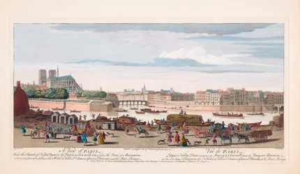 1700-talsvy över Paris, Frankrike