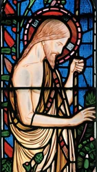 Noli Me Tangere, ca 1864 (målat glas)