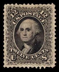 12c Washington singel, 1861.