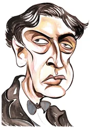 Alban Berg - färgkarikatyr