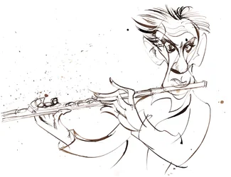 Marcel Moyse, 2022 (bläck)