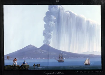 Neapel: Vesuvius utbrott, 26 oktober 1822