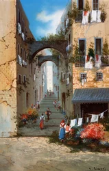 Utsikt över Neapel (gouache)