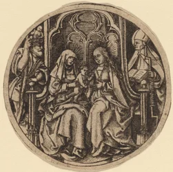 Madonna och barn med de heliga Christopher och Erasmus