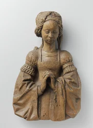 Panel från ett orgelhus, ca. 1510-20