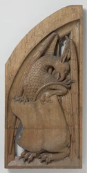Panel från ett orgelhus, ca. 1510-20