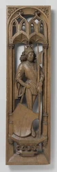 Panel från ett orgelhus, ca. 1510-20