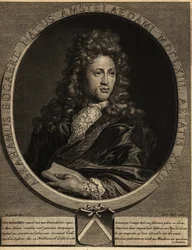 Porträtt av Abraham Bogaert 1653-1727.