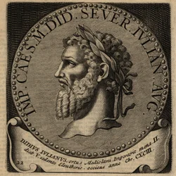 Porträtt av den romerske kejsaren Didius Julianus.