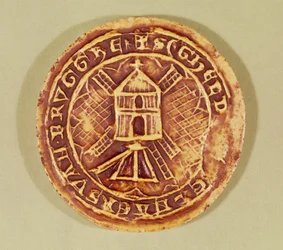 Sigill för Bruges Guild of Millers, 1407
