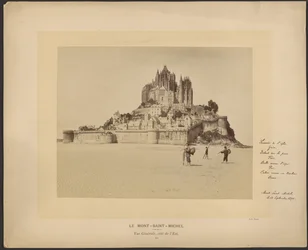 Mont-Saint-Michel, Allmän vy, östra sidan