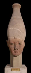 Faraos huvud med Övre Egyptens vita krona, ca 1400 f.Kr.