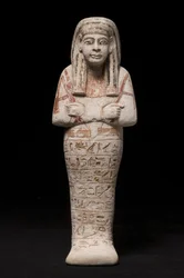 Ushabti för en kvinna som heter Wia, Ramesside Period (kalksten)