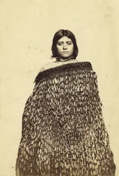 Mina Makata, halv maori, omkring 1865
