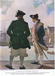 På havsväggen med John Paul Jones: Under en lång stund stirrade John Paul ut över sjöfarten längs hamnen till det öppna vattnet, 1928