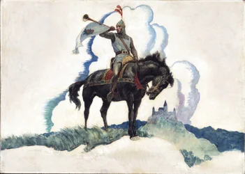 Kungens härad, 1940 (olja på renässanspanel)
