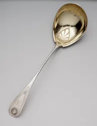 Soppslev, ca 1860 (mynt silver och förgylld)