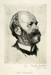 Porträtt av Dr. Burrill