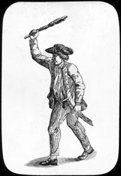 Brittisk sjöman med en klubba, 1779
