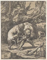 Hercules and the Nemean Lion, 1540-50., 1540-50.