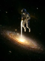 Astronauten matar galaxen