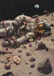 Astronautens kosmiska blomning