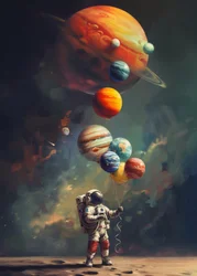 Astronautens planetballonger