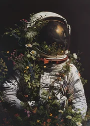 Blommande astronaut