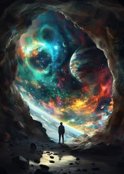 Upptäckt av en kosmisk grotta